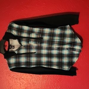 Hooded long-sleeve flannel